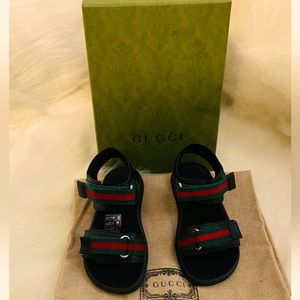 Kids Gucci web sandals